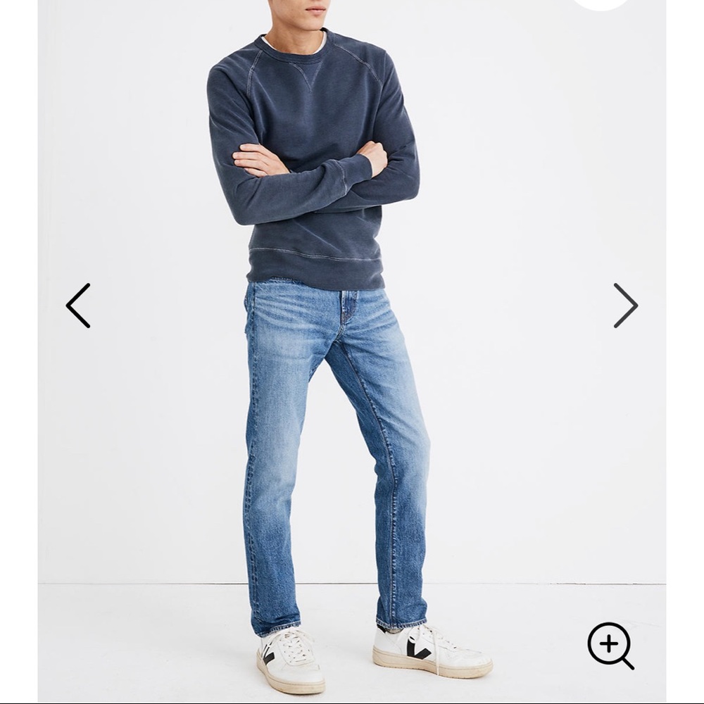 NWT Madewell Slim Everyday Flex Jean Leesburg Wash